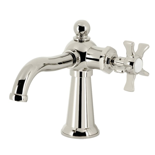 SingleHandle Bathroom Faucet with Push PopUp, Polished Nickel